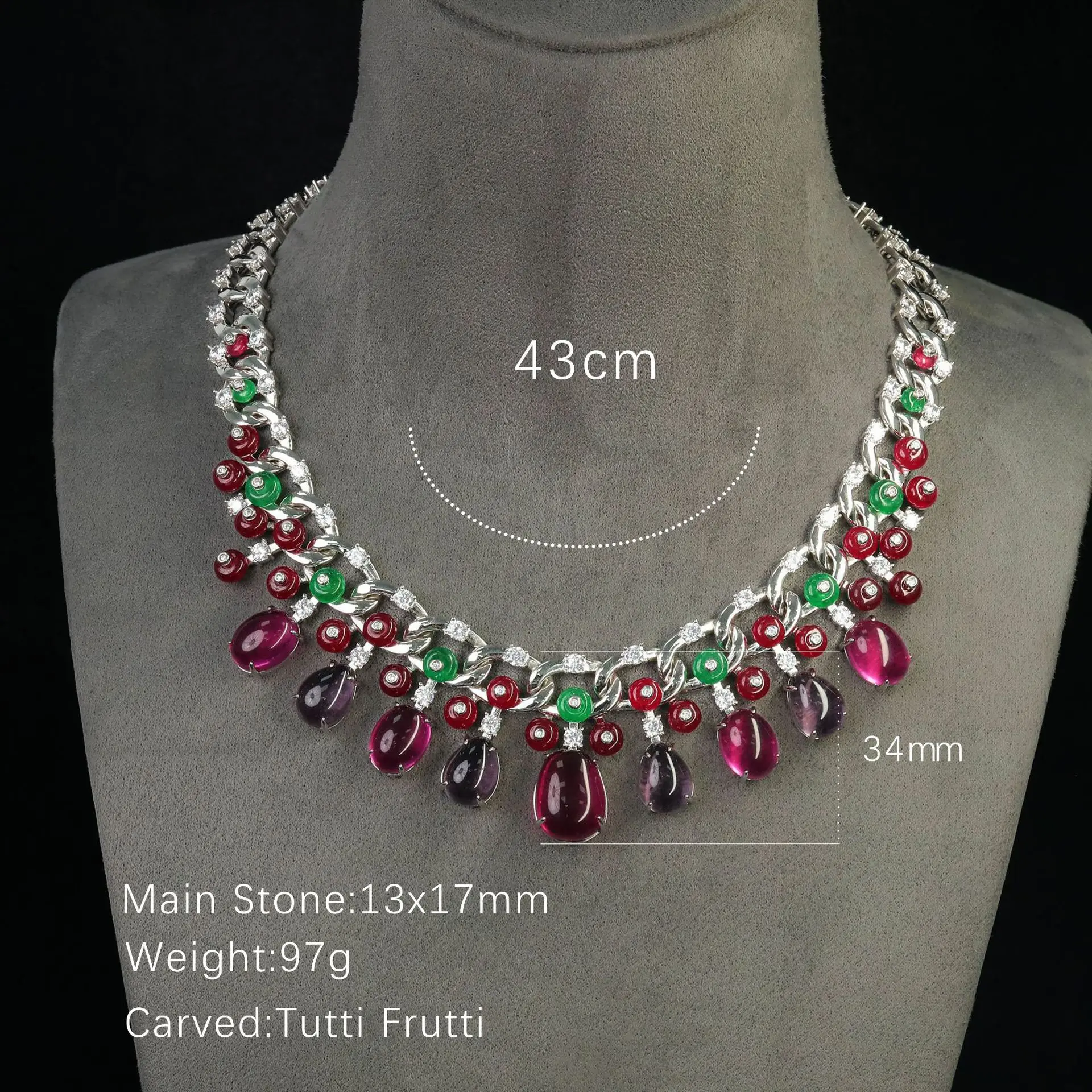 MuShan Jewelry 925 Sterling Silver Necklace Designer High Carbon Gemstones HCD Diamond 925 Sterling Silver Necklace Accessories