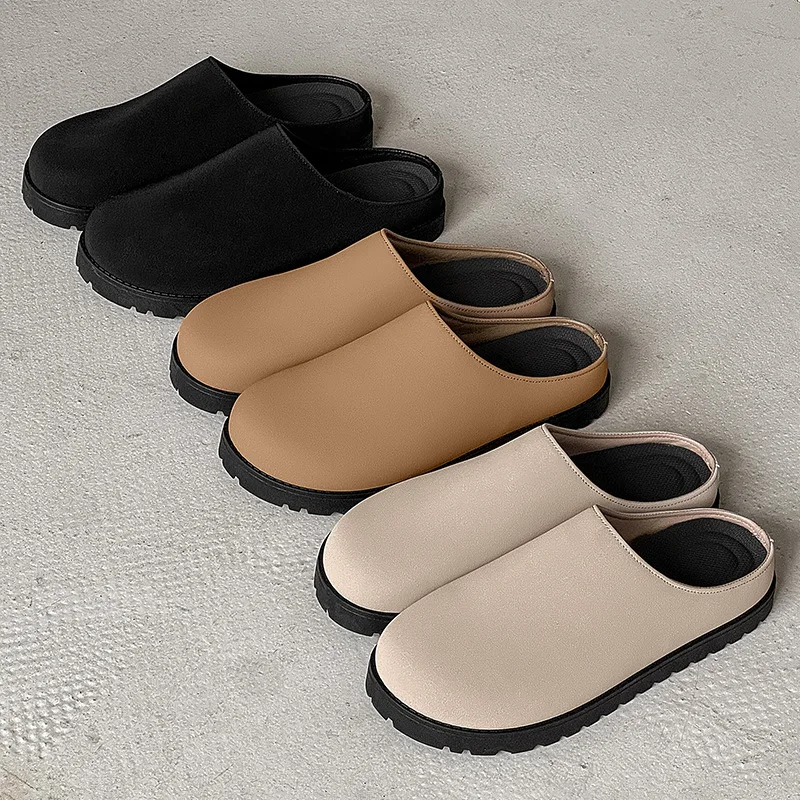 

The New Men's Slippers for The Autumn of 2026 Are A Niche Low-top Semi-slipper for Lazy Men Who Can Wear Flip-flops on One Foot