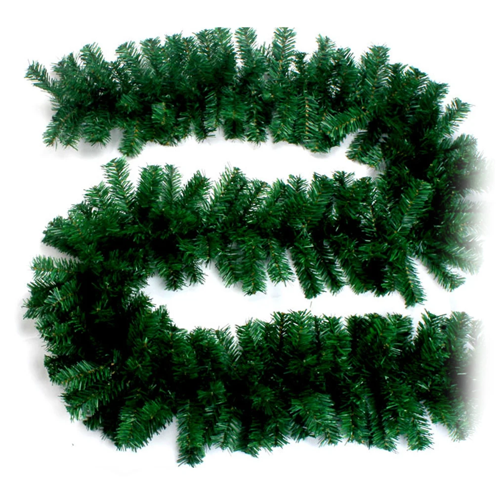 2024 5.5m pinho artificial abeto guirlanda decoração da árvore de natal guirlanda decorativa verde natal árvore de natal rattan banner decoração
