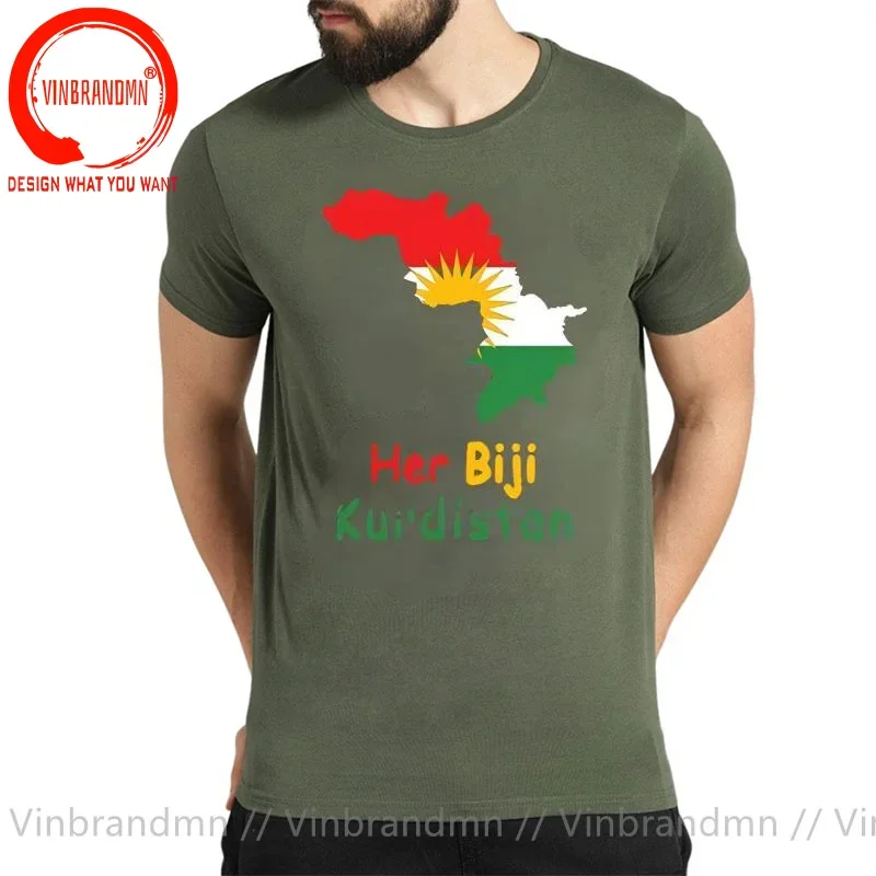 Funny Kurdistan Kurdish T Shirts Men Graphic Cotton Streetwear Tees Birthday Gifts Kurd Kurds Kurdish Flag T-shirt Mens Clothing