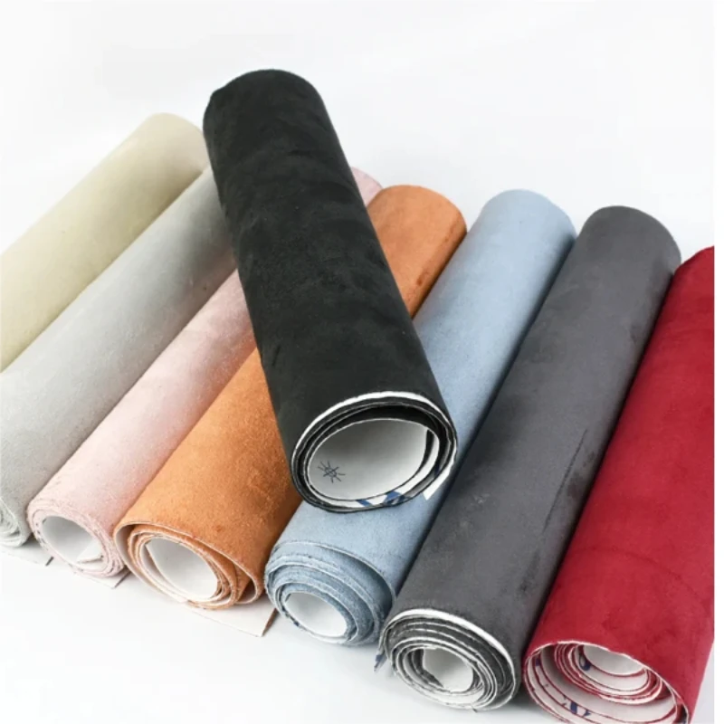 Suède Stof Alcantara Wrap Roll zelfklevende Fluwelen Doek Sticker Car Wrapping Film voor Sieraden Doos Decor Vinyl doek 100x149