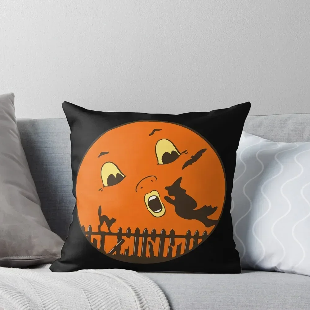 

Vintage Halloween Moon and Witch Throw Pillow christmas pillowcases anime girl Cushions For Sofa luxury covers pillow