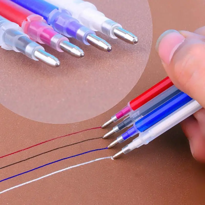 10Pcs/Set Heat Erasable Magic Marker Pen Temperature Disappearing Fabric Fabric Pens Lines Marking DIY Craft Marker Pen
