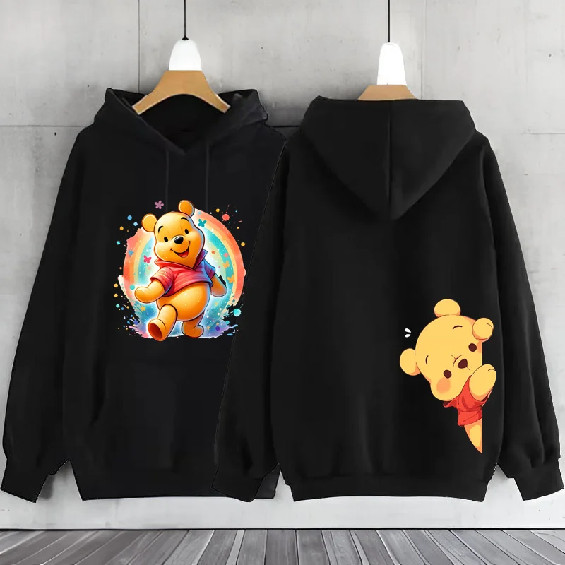 Cute Winnie The Pooh Bear Y2k Hoodie Women\'s Sweatshirts Y2k Clothes Winter Coat Hoodies Women\'s Long Sleeve Top Woman Clothing