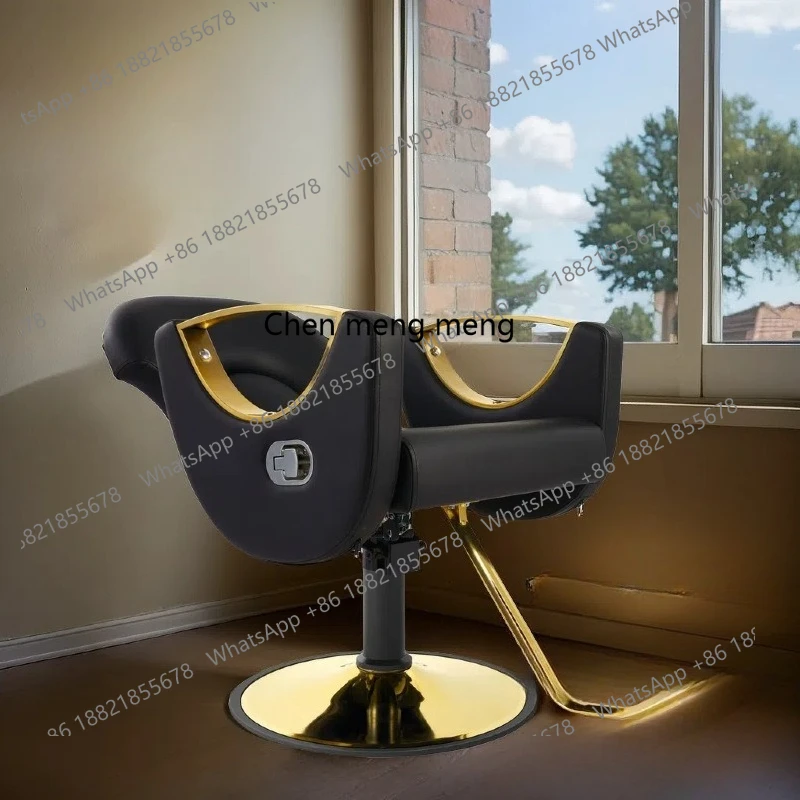 

Haircut Hairdressing Chair Black Gold Haircut Beauty Chair Salon Chair