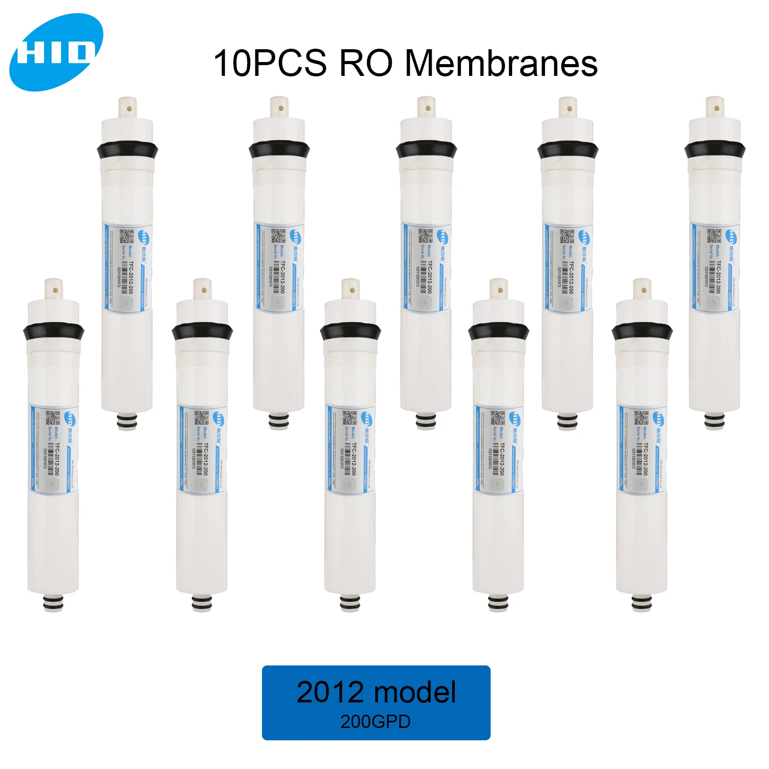 HID 10PCS 200gpd RO Membrane 2012 200 GPD Reverse Osmosis Universal Replacement Membrane