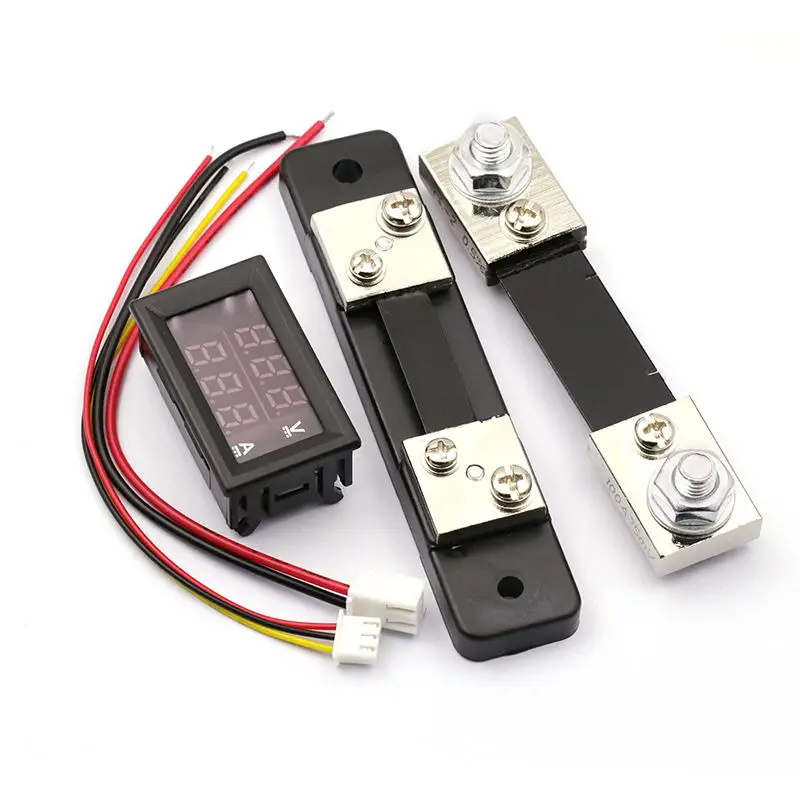 DC 0-100V 10A 50A 100A LED Digital Voltmeter Amperemeter Dual Display Spannung Detektor Strom Meter DSN-VC288 Modul mit Splitter