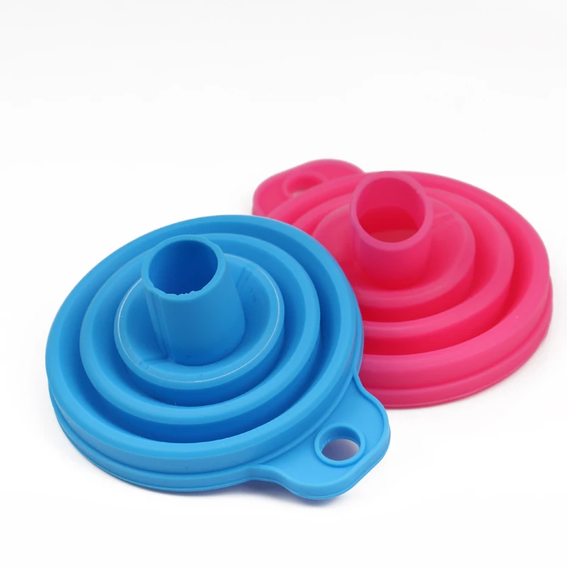 Car Auto Engine Funnel Gasoline Oil Fuel Petrol Diesel Liquid Washer Fluid Change Fill Transfer Universal Collapsible Silicone image 6