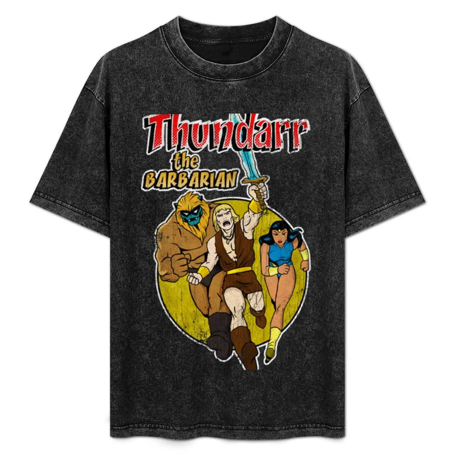 Distressed Thundarr the barbarian T-Shirt T-Shirt boys animal print vintage graphic tee t shirts for men pack