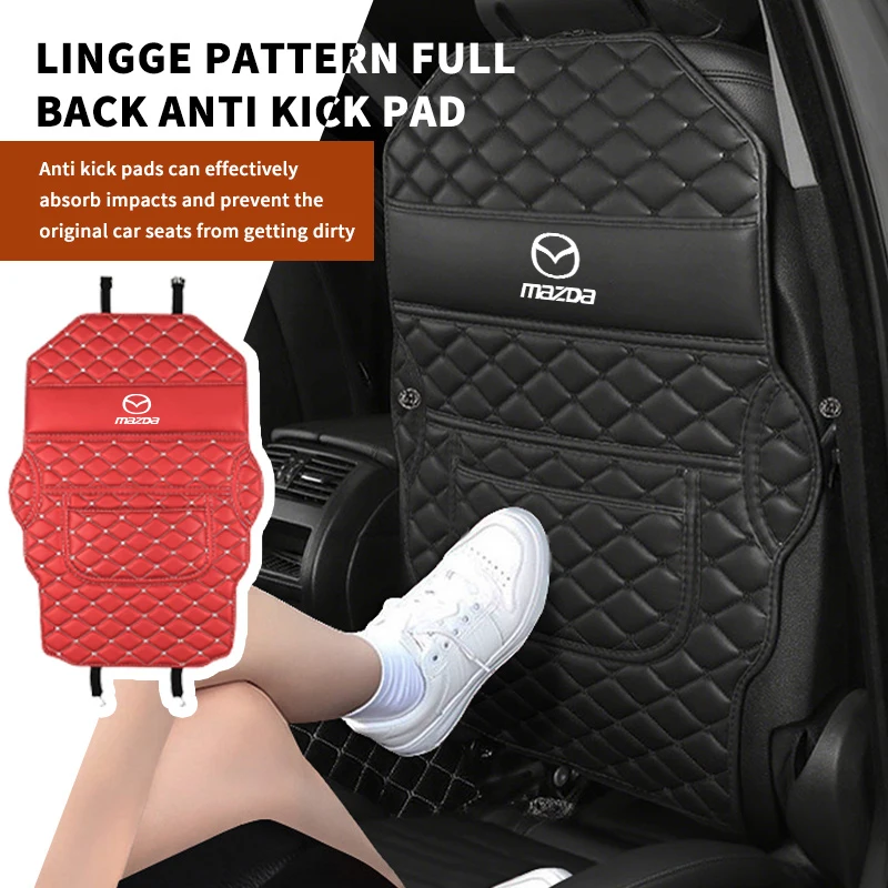 Tapis Anti-coup de pied pour siège de voiture, paquet complet, coussinets de Protection Anti-salissure pour Mazda CX9 MX5 RX8 Axela Demio Atenza MS GJI GH BK MP