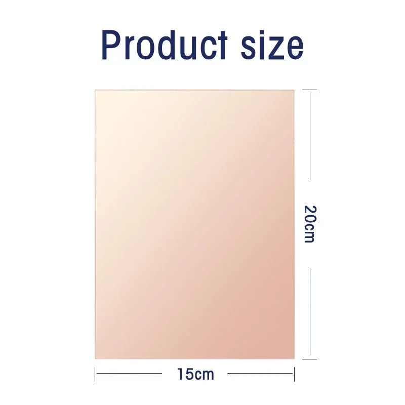 1 pz FR4 PCB singolo lato rame placcato piastra 12x18cm 15x20cm 20x30cm laminato circuito fai da te schede universali