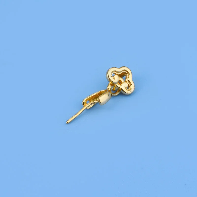 S925 فضة قلادة صغيرة رئيس اليشم قلادة QQ لتقوم بها بنفسك قلادة من اليشم قلادة فضية رئيس قلادة مشبك #4