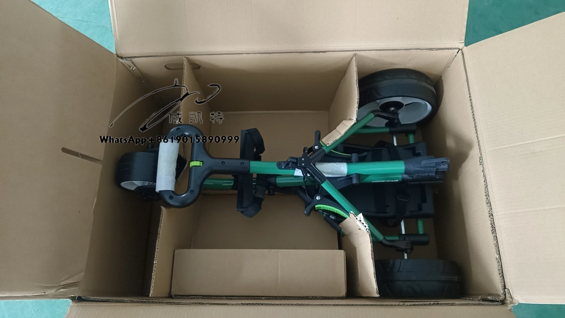 Electric Golf Trolley New Design Foldable Signature Range Cart Push Function