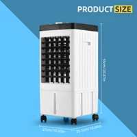 Evaporative Air Cooler 100° Oscillation Swamp Cooler with Remote Control / 2 Ice Boxes / 2.11 Gal Water Tank 1-7H Timer 5