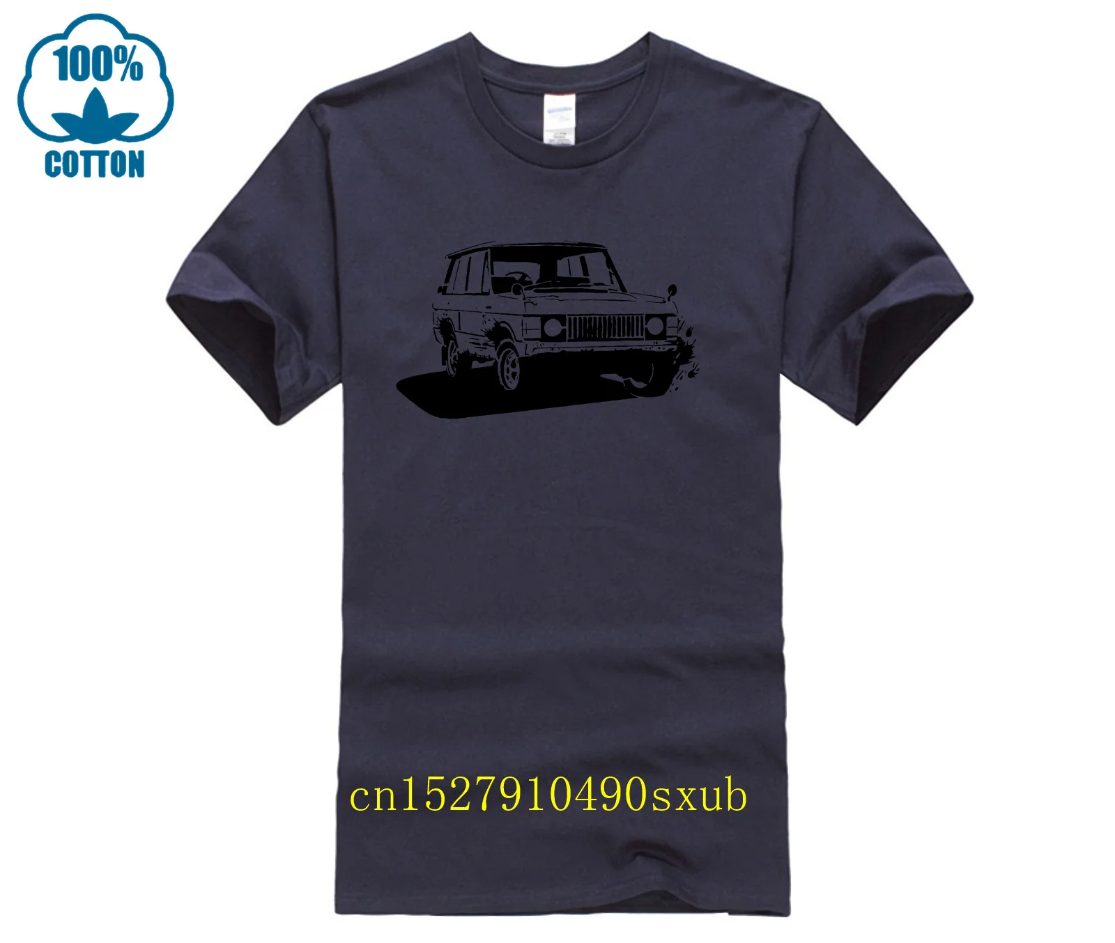 2023 New T Shirts Range Rover Stencil Men\'s T Shirt Classic Car Retro Off Road 4 X 4 Sporter SUV 100% Cotton Brand New T Shirts