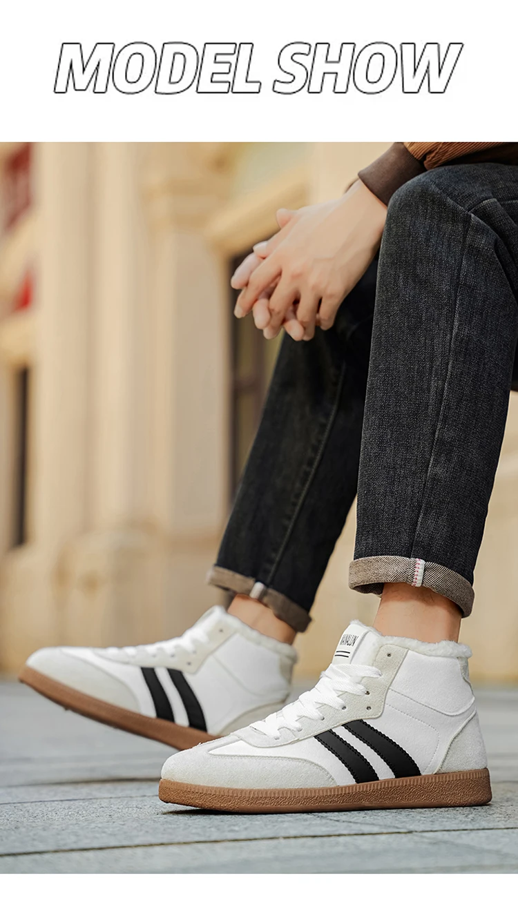 Hohe Schneestiefel, hohe, isolierte Boardschuhe, Winter-Wärmeisolierung, stilvolle, sportliche Freizeitschuhe für Herren, bequem und – Detail 9