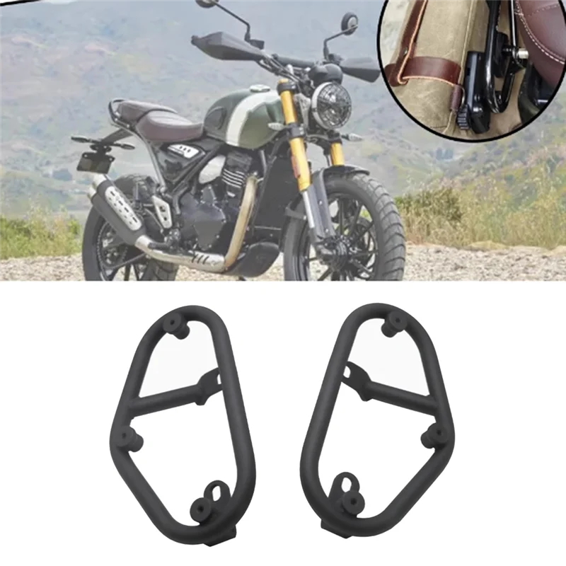 

Lasting For SCRAMBLER 400 X Speed 400 2024 2025 Side Luggage Rack Support Motorcycle Saddlebag Bag Holder