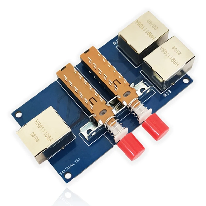 1Set 2-Port Rj45 Internal And External Switcher Cable Broadband 2-In-1-Out Network Port Splitter Module PCB