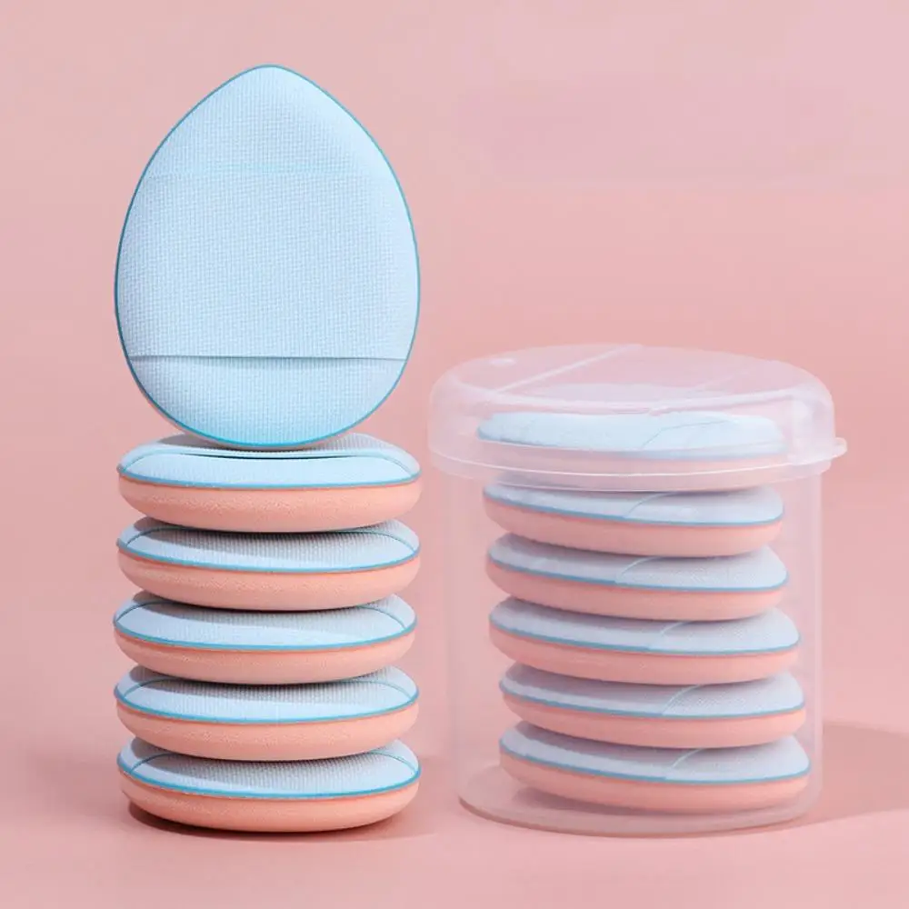 6 個ミニフィンガーパフファンデーション小さなエアクッションパウダースポンジフェイスコンシーラー BB クリーム化粧品アプリケーターメイクアップツール