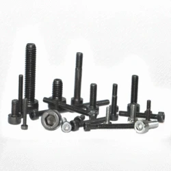 10Pcs Black Nickel Plating M1.6 M2 M3 M4 M5 M6 12.9 Grade Alloy Steel Cap Head Allen Bolts Hex Socket Set Screw for Model DIY
