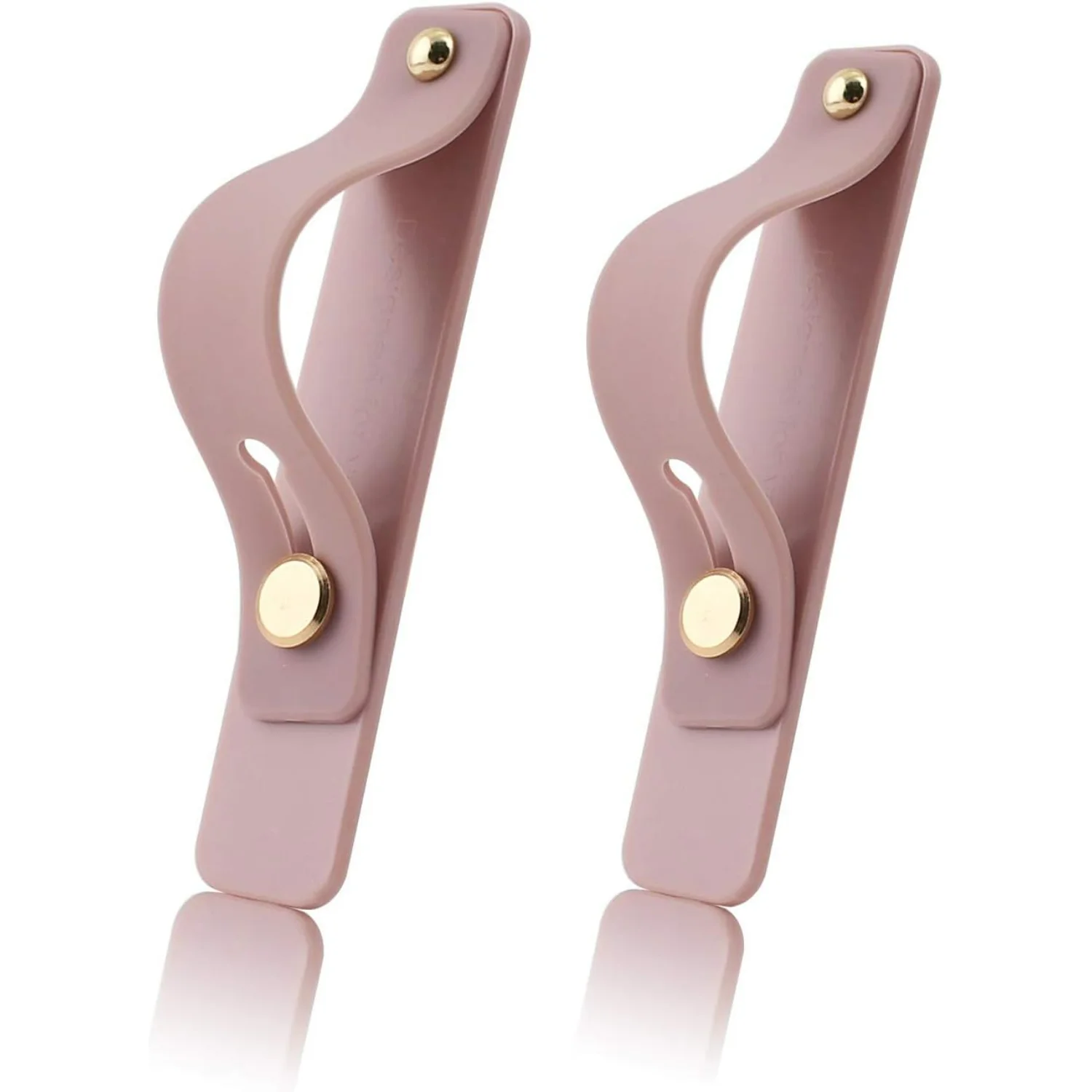 2 قطعة هاتف محمول قابل للإزالة وإعادة الاستخدام، مسند إصبع تلسكوبي، حامل هاتف من السيليكون وإصبع محمول