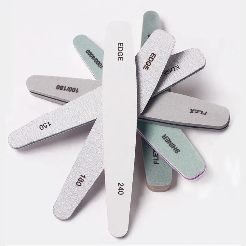 6Pcs/Box Nail Files Buffer Set Professional Sponge Polish Sanding Buffing Polishing File Block Washable Nail Care Manicure Tools