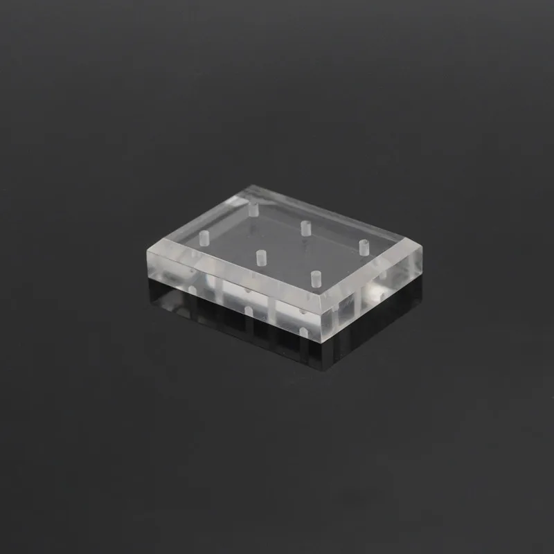 

1PC Clear 6Holes Acrylic Dental Bur Holder Stand Display Case For Nail Drill Bits