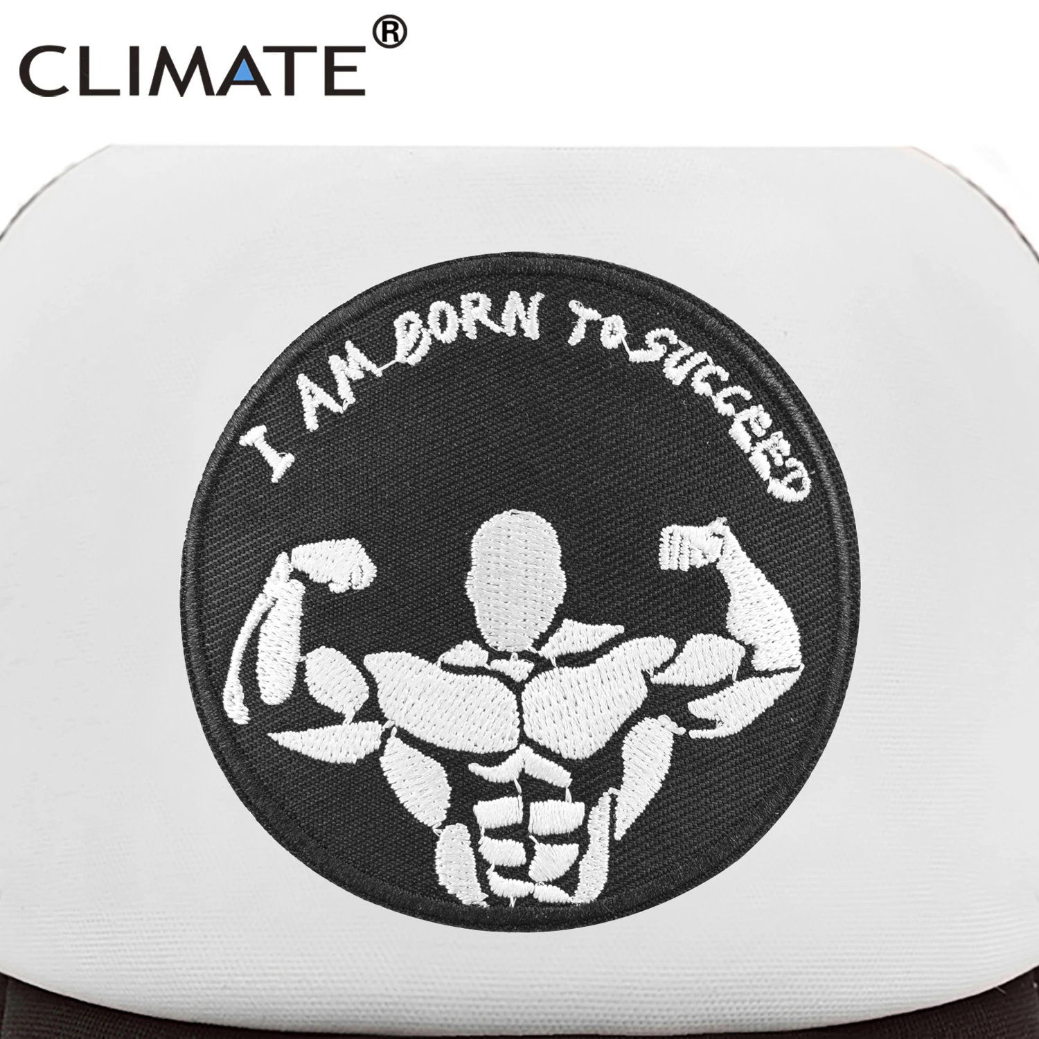 CLIMATE Fitness Gym Fit Fanatic Cap Cool I Am Born To Succeed Trucker Cap Hat Summer Men Hat Baseball Cap Cool Summer Mesh Caps