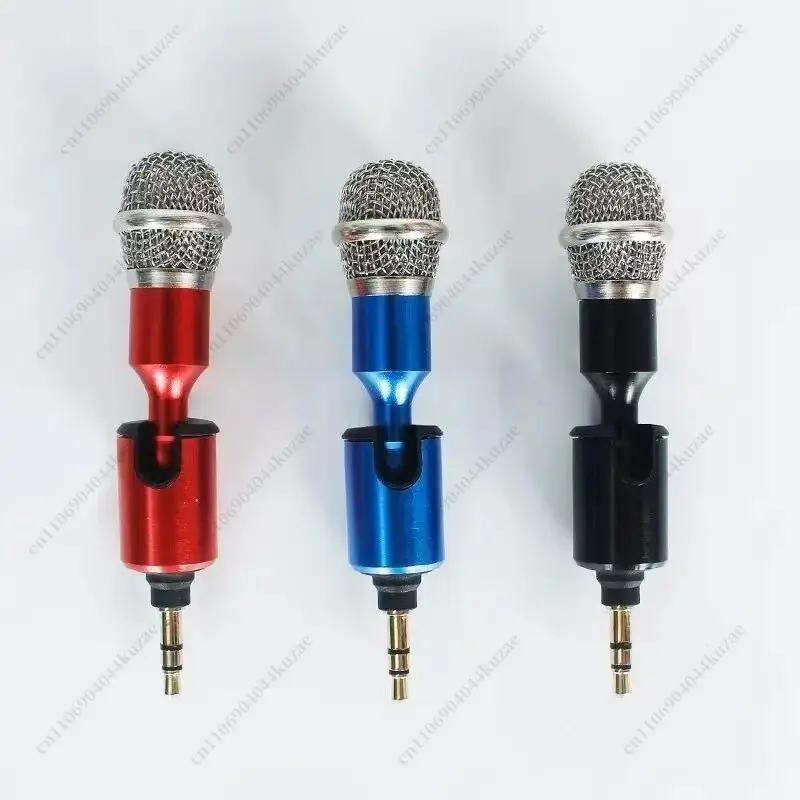 Portable Wireless Mini Metal Condenser Mic with Noise Reduction, Plug and Play for Singing, Live Streaming and Recording