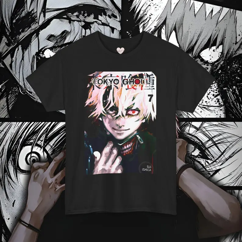 Tokyo Ghoul Shirt Anime Graphic Tee Kaneki Ken Fan Apparel Unisex Otaku Gift