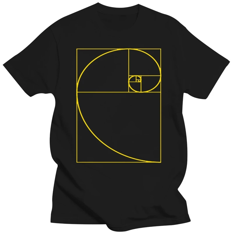 Men t-shirt Golden Ratio Spiral Fibonacci Spiral tshirt Women t shirt