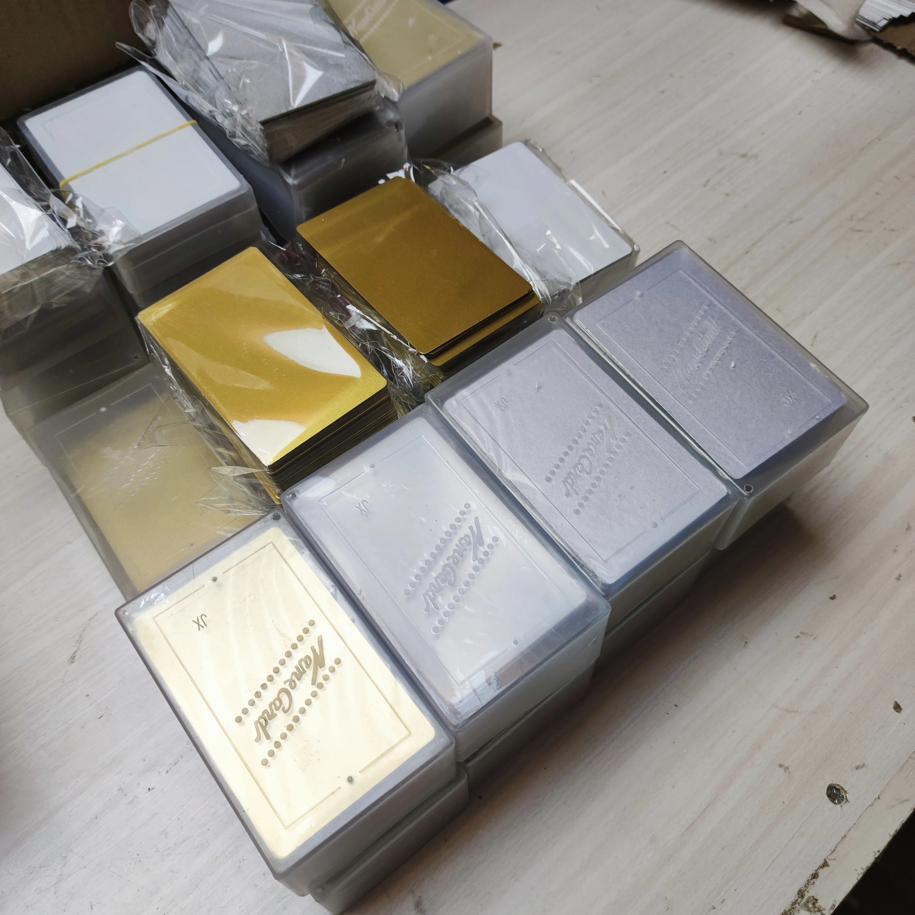 0.45mm Super Thickness 100pcs Blank Sublimation Metal Name Card Printing Blank Business Card Sublimation Ink Transfer