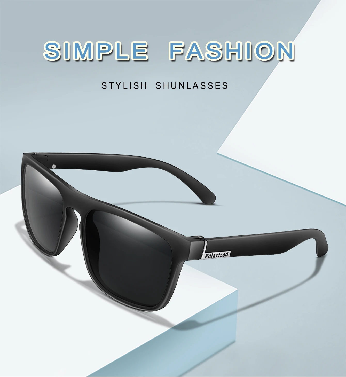 UV400 Polarisierte Klassische Quadratische Radfahren Sonnenbrille Männer und Frauen Auto Fahren Sonnenbrille Dirt Bike Motorrad Wandern Gläser – Detail 1