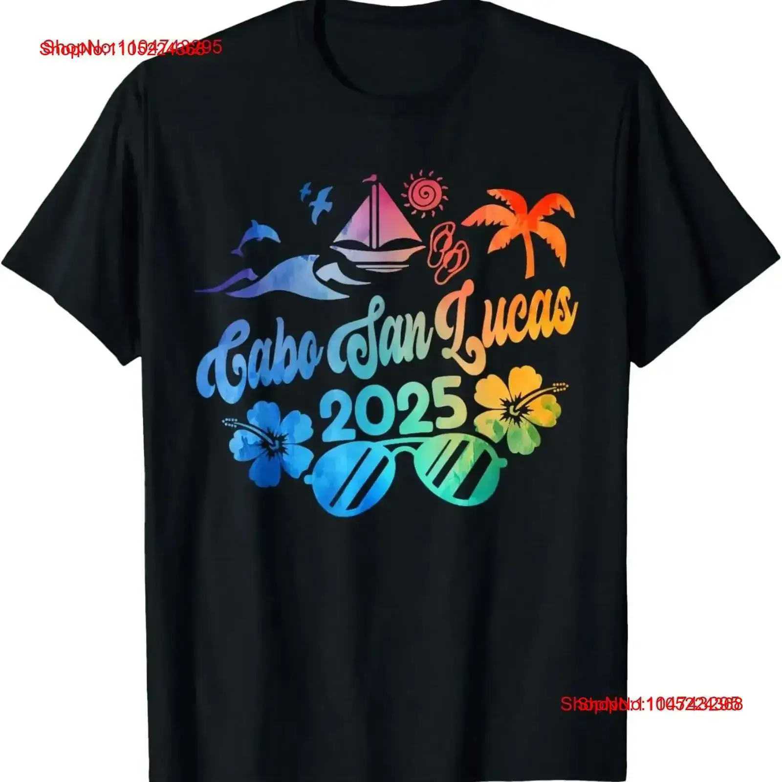 Cabo San Lucas México 2025 Tie Dye vacaciones recuerdo grupo camiseta vintage lavado elegante transpirable Casual suave vintage