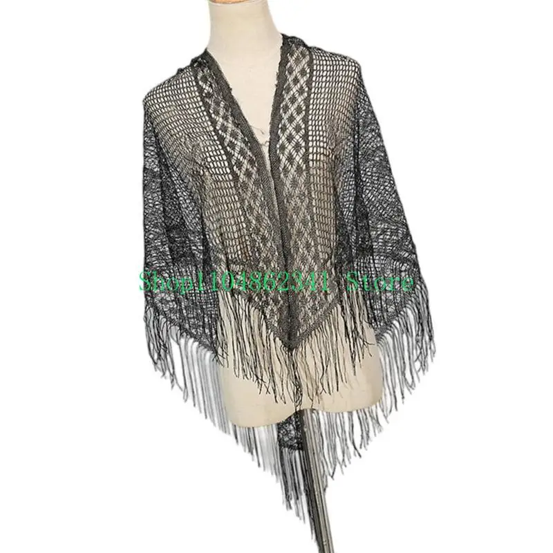 5ASD 세련된 이브닝 드레스 숄 스카프 여성을위한 가볍고 통기 가능한 헤드 워프와 특별한 날.