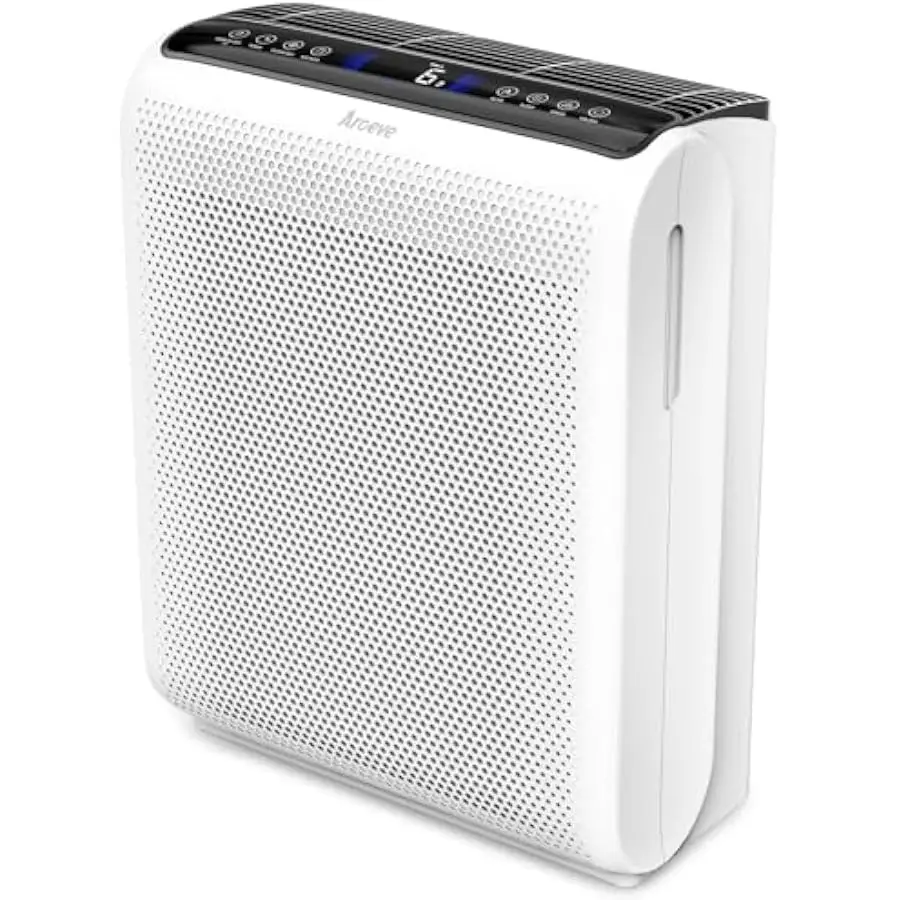 

AROEVE Air Purifiers for Bedroom Home Large Room Up to 1504 Ft², 5 Layer Filter for Smoke Pollen Allergies Pet Dander Odor, Air