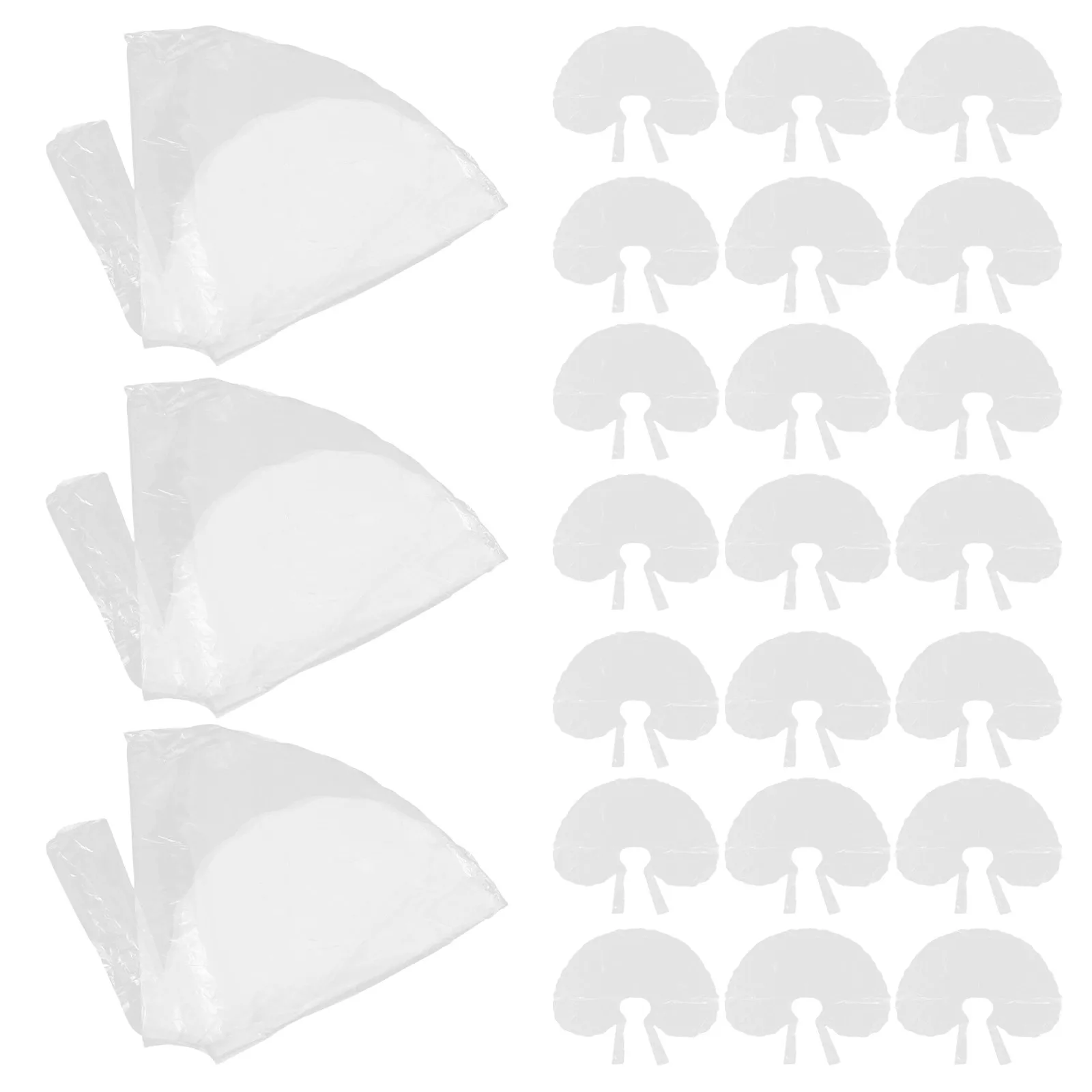 70Pcs Disposable Heart Shaped Hair Dye Capes Clear Salon Hairdressing Capes for Hair Coloring Perming Protection for Salon and