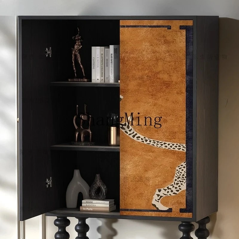 

FG retro solid wood storage, bedroom, bedside storage, living room, next to TV, home tall cabinet