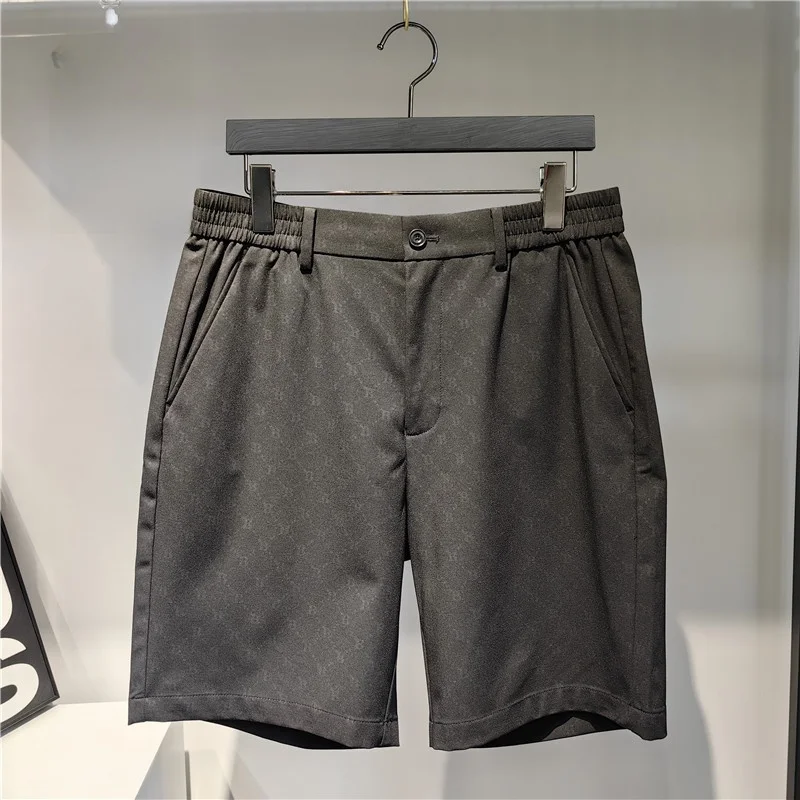 

Оригинальный дизайн, мужская повседневная одежда с эластичной резинкой на талии, прямая нога, длина пять четвертей, летняя новинка, с принтом BG2238