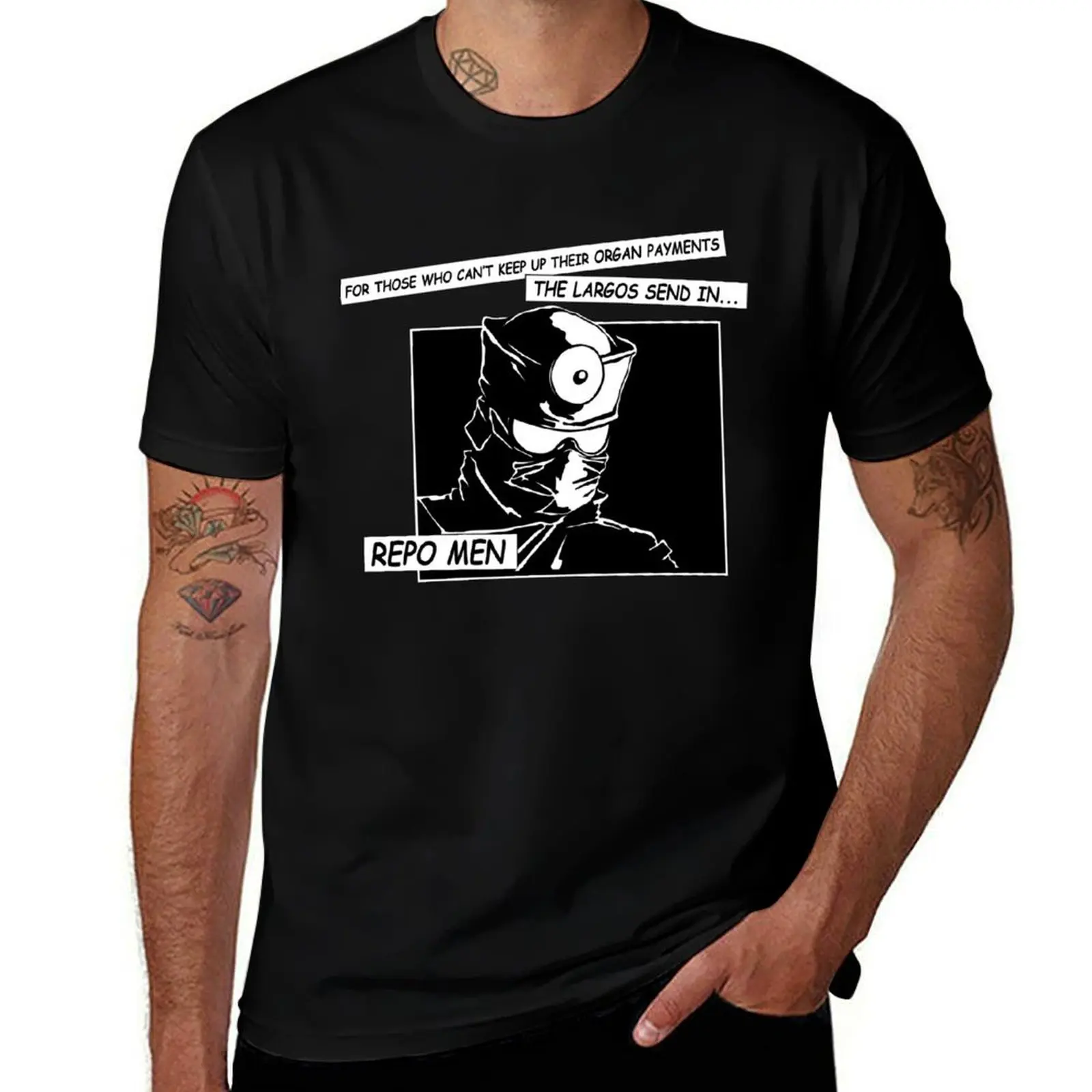 

Repo! The Genetic Opera | The Repo Men - White T-Shirt Large Size Loose Casual Tee