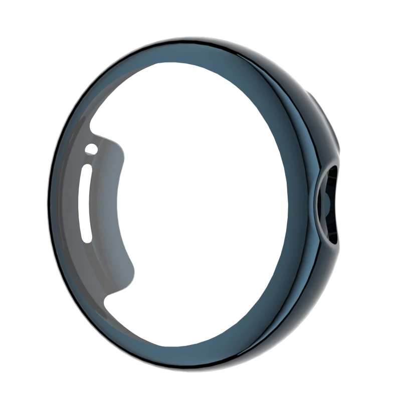 حافظة واقية مطلية لساعة Google Pixel وغطاء إطاري ناعم وشفاف من مادة TPU لملحقات ساعة Pixel
