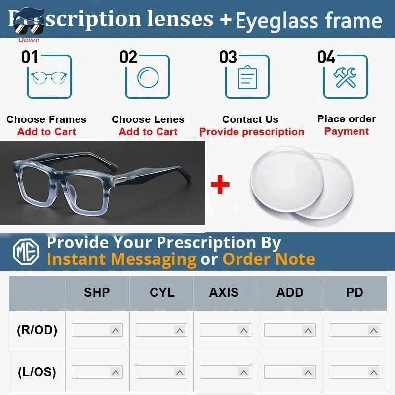 

Высококачественные классические ацетатные очки для мужчин: большие квадратные ретро-оправы с диоптриями для чтения и коррекции близорукости