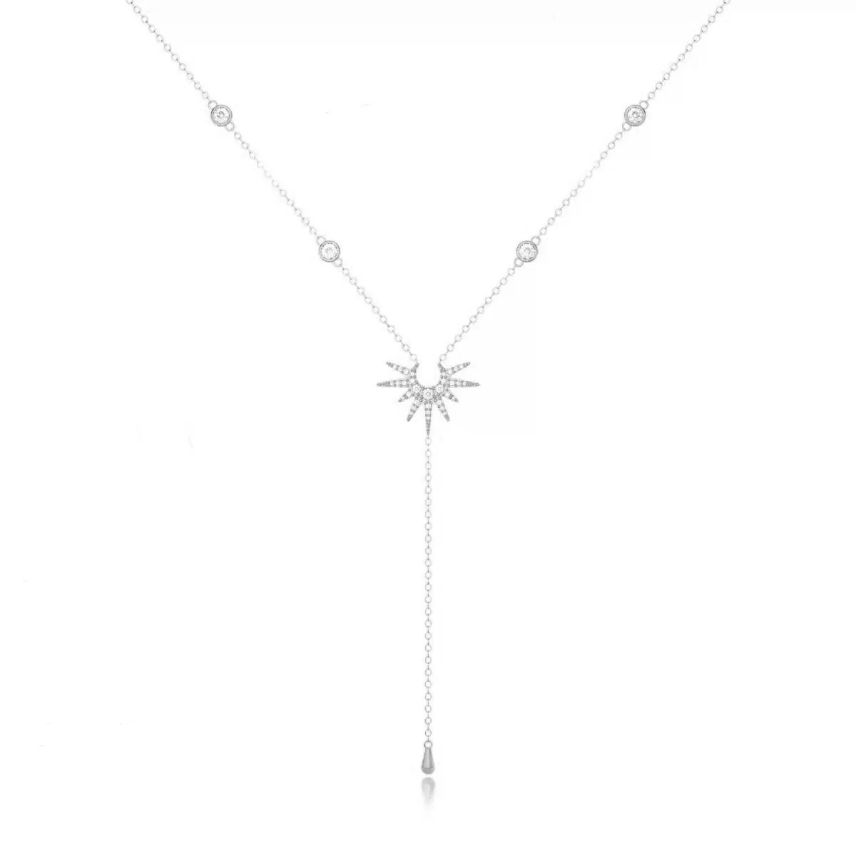 

Fashion Gold Color Y-Shaped Sun Pendant Necklaces for Women Girls Luxury Zircon Long Tassel Chest Chain Party Jewelry Gifts