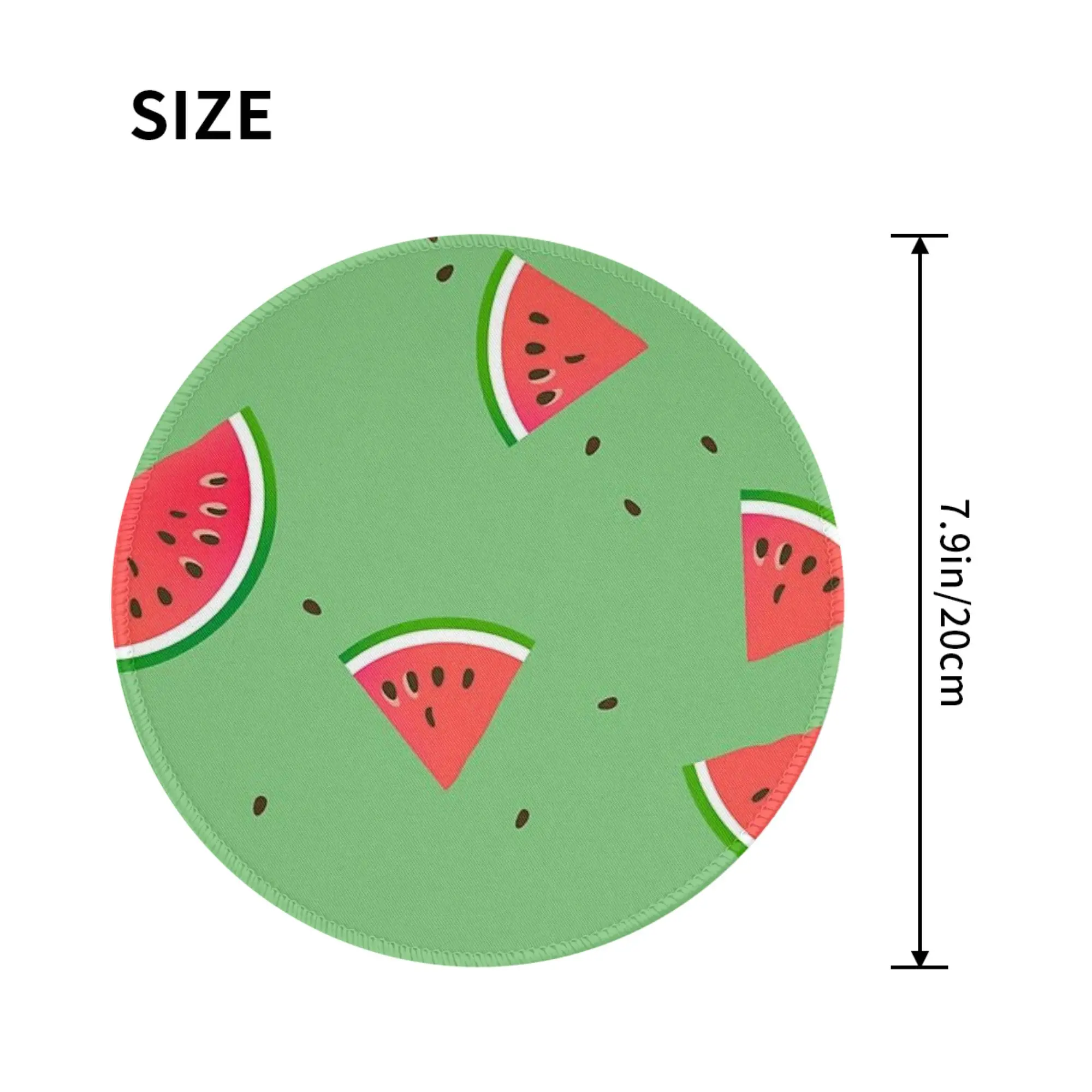 Fun Watermelon Slices Pattern Mouse Pad Computer Keyboard Mouse Mat Gamer PC Laptop Desk Mat Office Accessories Table Mats