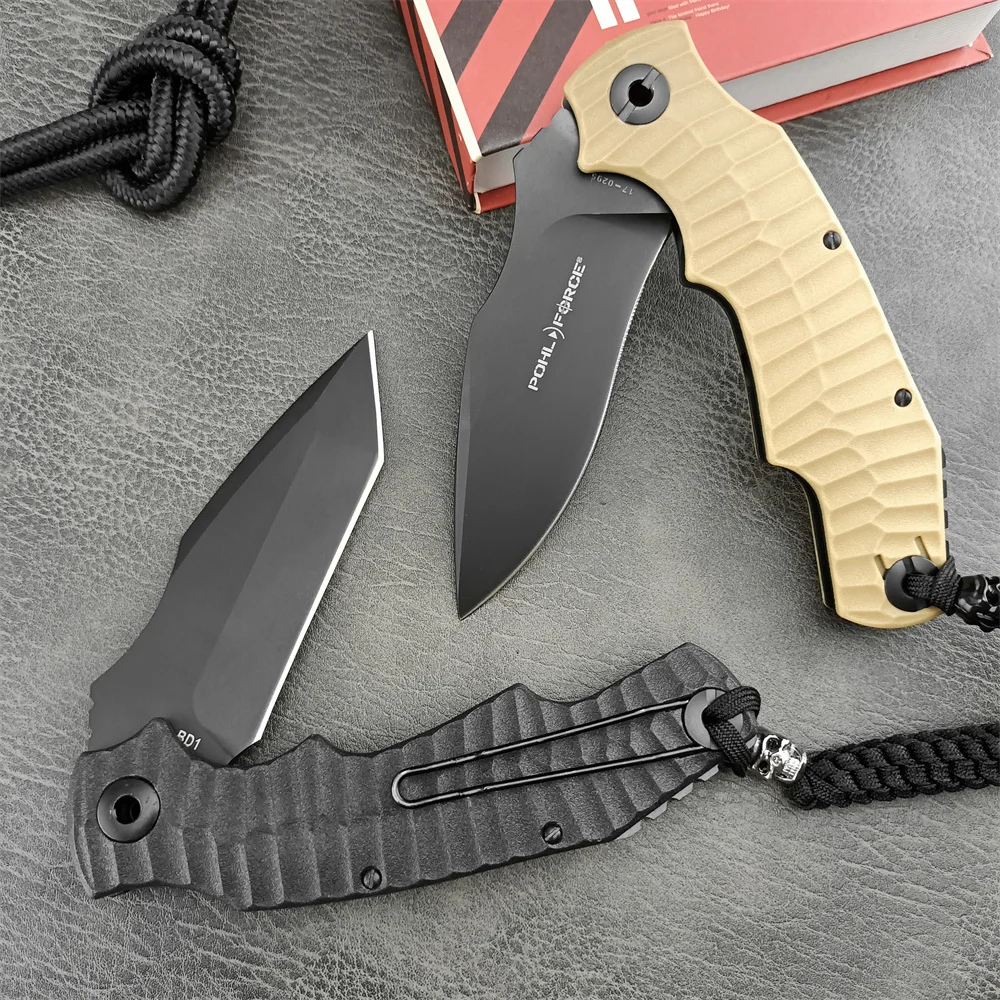 NEW Pohl Force BD1 Pocket Folding Knives 7Cr13Mov Blade Nylon Glass Fibre Handle Tactical Combat Knives Outdoor Survival Tools