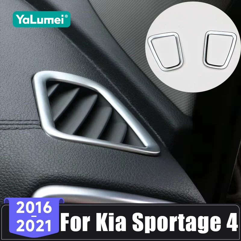 Für Kia Sportage 4 QL 2016 2017 2018 2019 2020 2021 ABS Auto Dashboard Vorne Kleine Luftauslass Dekoration Abdeckung Trim zubehör