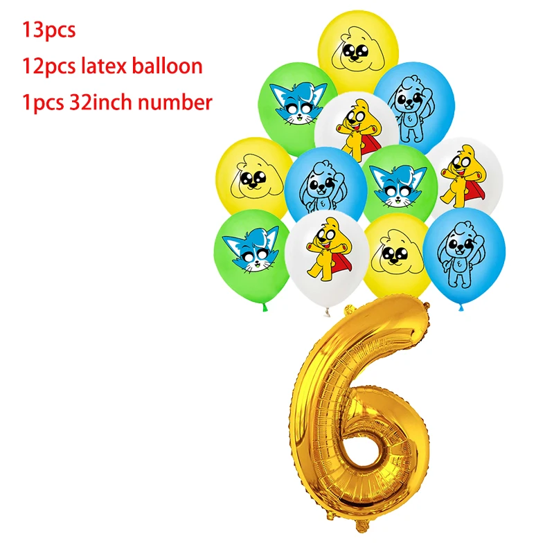 Mikecrack Birthday Party Decoration Balloon Backdrop Cake Topper Mikecrack Party Supplies Baby Shower