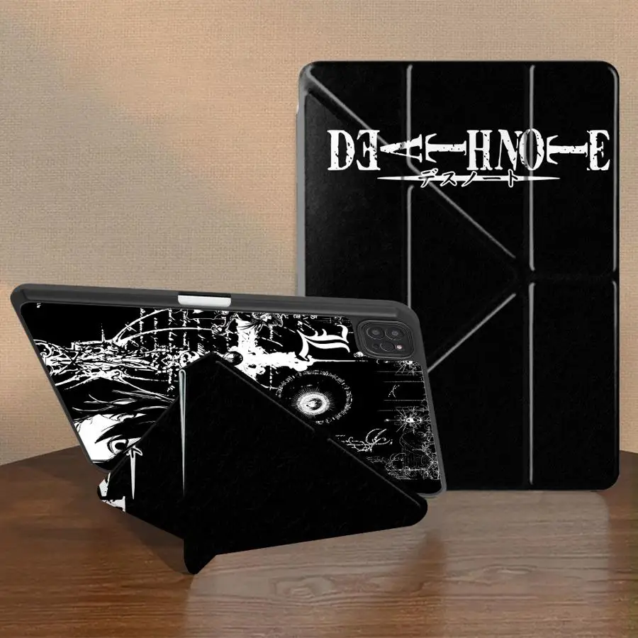 Tablet Case For iPad Air 8 M2 M3 3 10th Gen 12th 11th 9th Mini 7 6 5 Pro M4 13 2025 2026 With Pen Slot Cover D-ark DEATH NOTE
