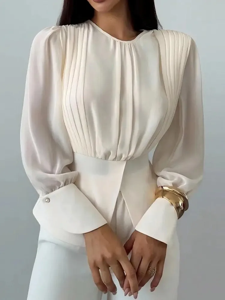 

Women Blouses 2026 Spring Autumn Long Sleeve Blouse Woman Blouse Shirt Office Elegant Work Shirt Top Blusas Mujer De Moda