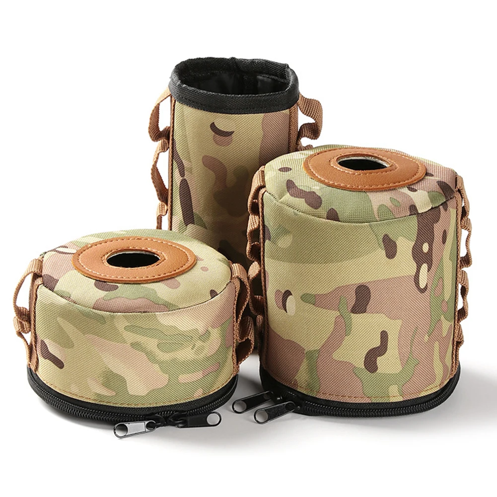 Camping Gas Can Protective Cover Gas Tank Canister Cylinder Case Outdoor Tissue Box Air Bottle Wrap Sleeve Camping Accessories